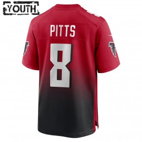 Atlanta Falcons Tröjor Kyle Pitts 8 Nike Röd 2021 NFL Draft - Barn